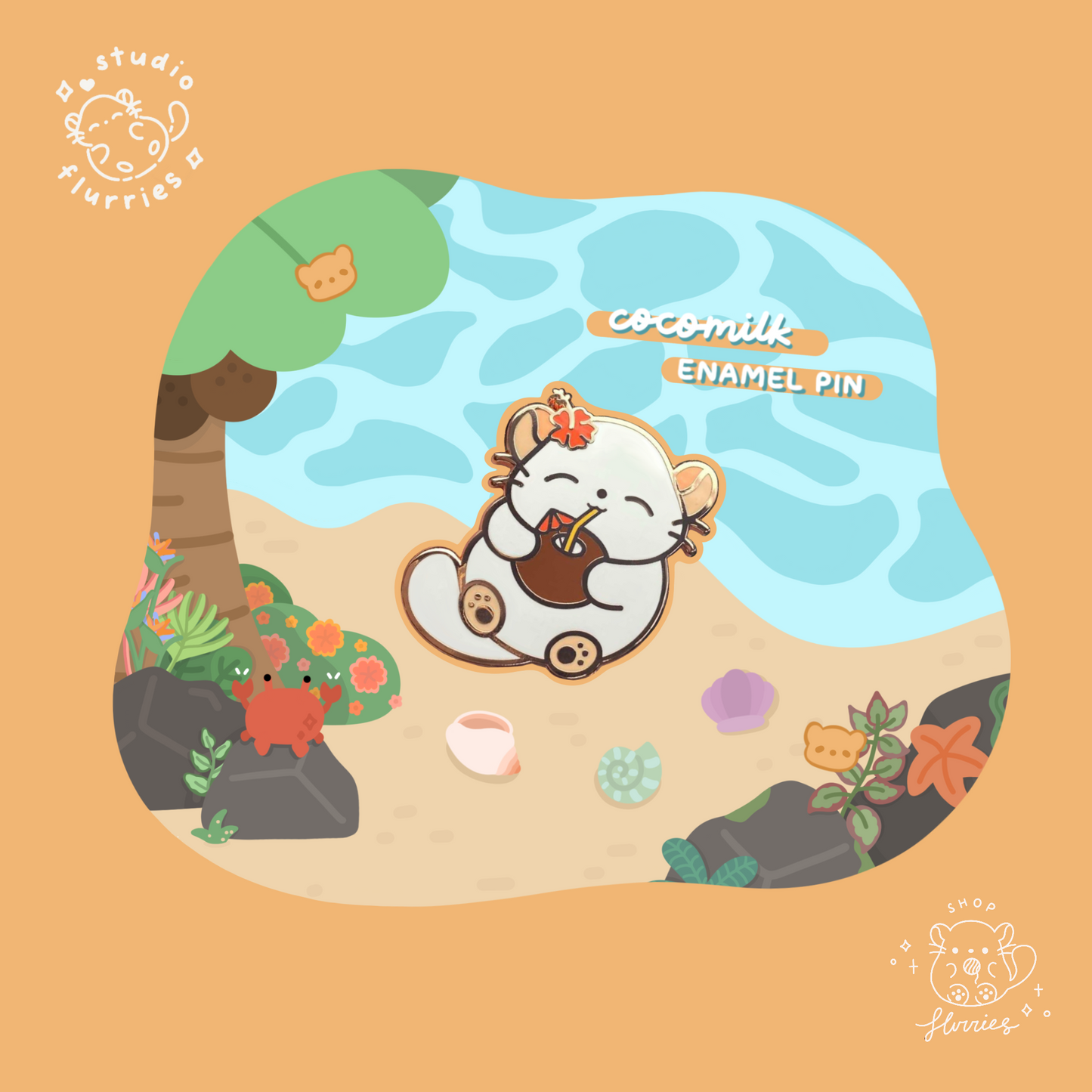 Cocomilk Enamel Pin