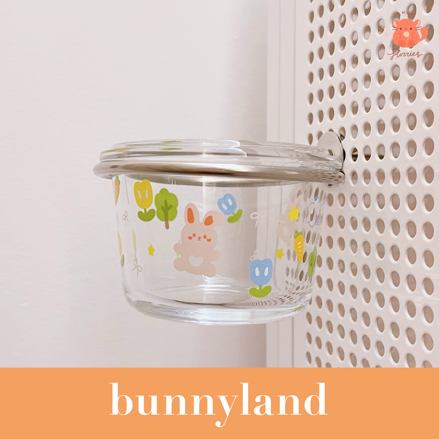 2-in-1 Removable Glass Food Bowl