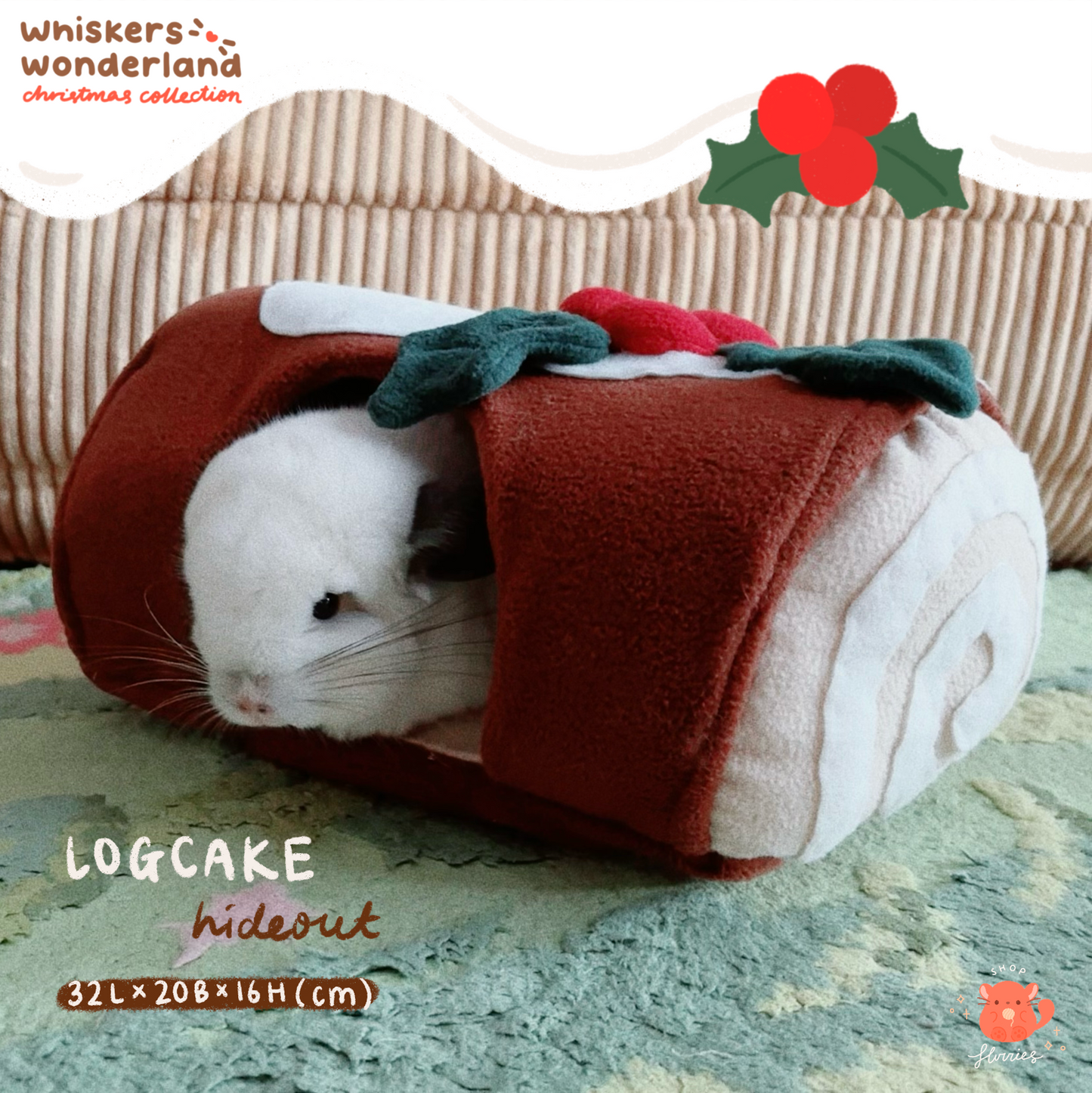 Whiskers Wonderland: Logcake Fleece Accessories