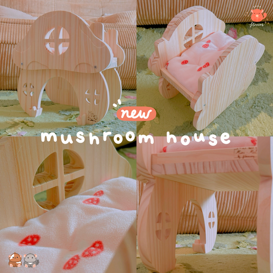 *NEW* Mini-mal Mushroom House with Cushion