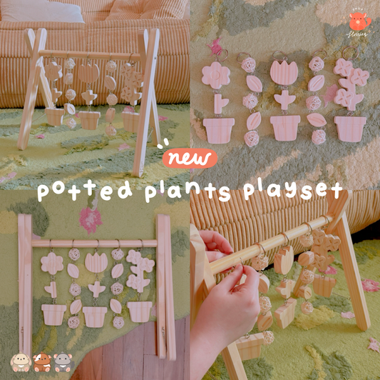 *NEW* Mini-mal Potted Plants Playset