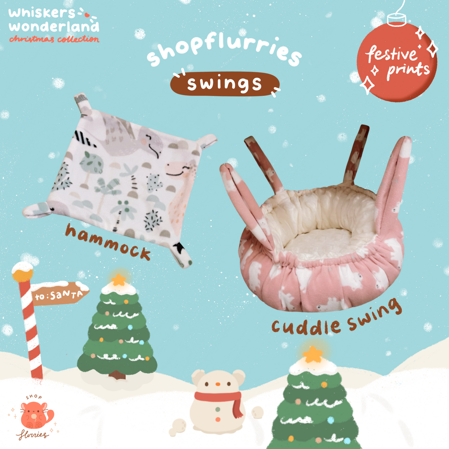 Whiskers Wonderland: Festive Swings