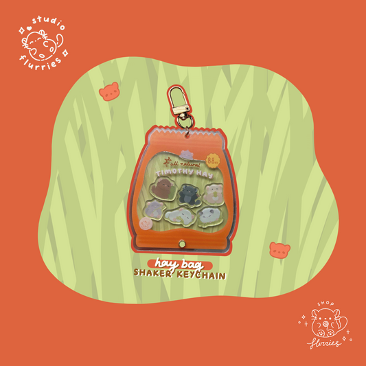 Hay Bag Shaker Keychain