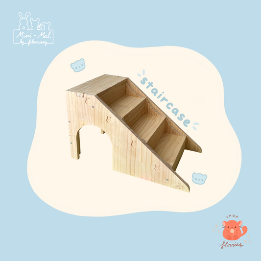 *NEW* Mini-mal Wooden Staircase (Large) -Bunny Size-